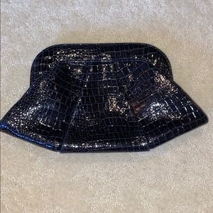Lauren Merkin Snakeskin Patten Leather Clutch